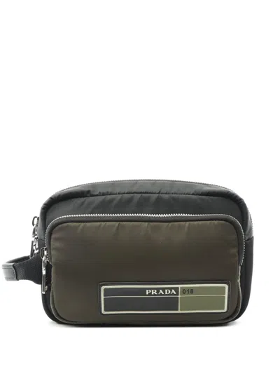 PRADA 2013-2025 TESSUTO MULTI POCKET LOGO CLUTCH BAG
