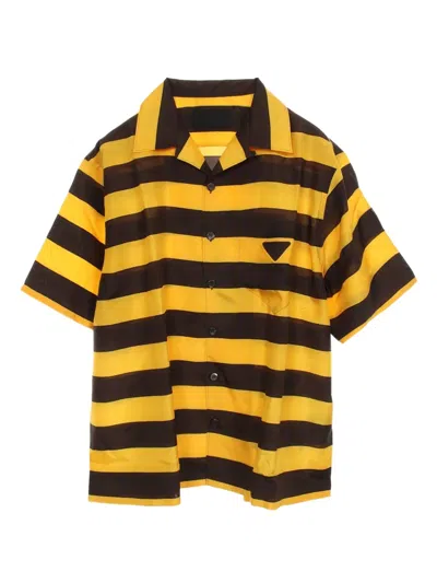 PRADA 2020S STRIPED SILK SHIRT
