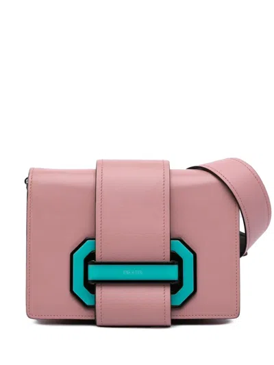 PRADA 2021-2025 CITY CALF PLEX RIBBON CROSSBODY BAG