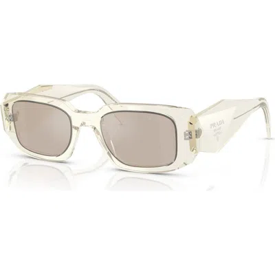 PRADA PRADA 49MM SMALL RECTANGULAR SUNGLASSES