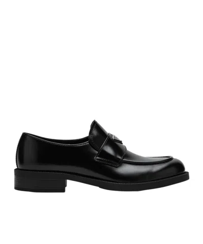 PRADA 50MM CHOCOLATE LOAFERS