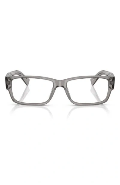 PRADA PRADA 57MM RECTANGULAR OPTICAL GLASSES