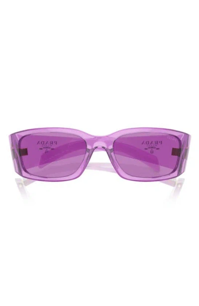 PRADA PRADA 60MM SYMBOLE BUTTERFLY SUNGLASSES
