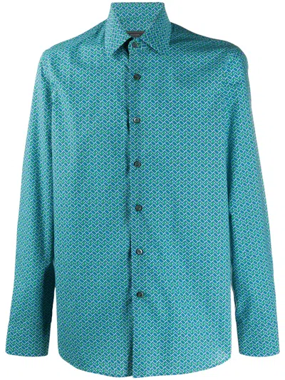 PRADA ABSTRACT PRINT SHIRT