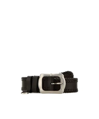 PRADA PRADA BRAIDED BUCKLE BELT