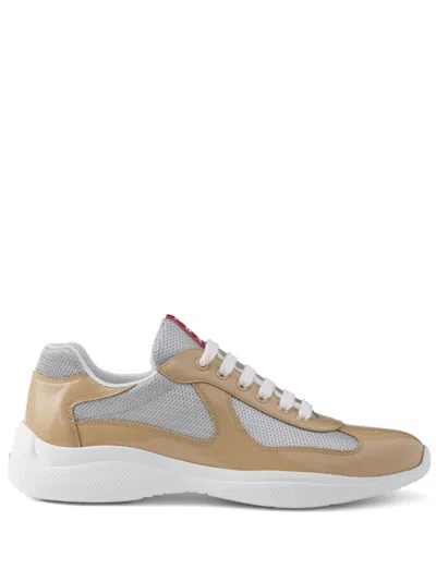 PRADA AMERICA'S CUP LOGO-PATCH SNEAKERS