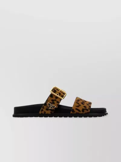 PRADA LEATHER SLIDES