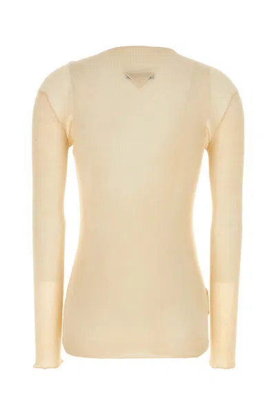 PRADA BEIGE COTTON SWEATER