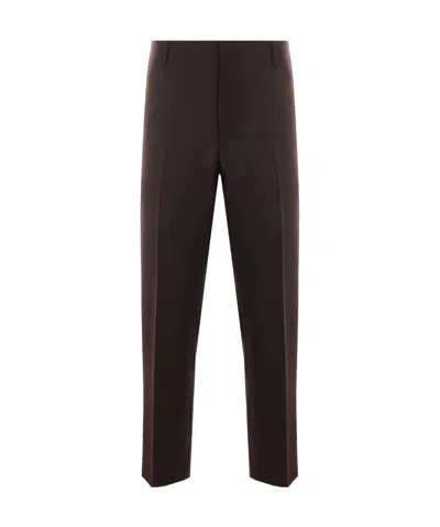 PRADA PRESSED-CREASE STRAIGHT TROUSERS