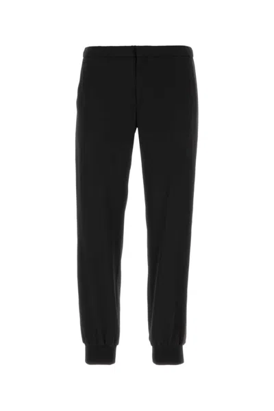 PRADA MEN BLACK GABARDINE PANT, 32 LUXURY PANTS FOR MEN DARVEYS