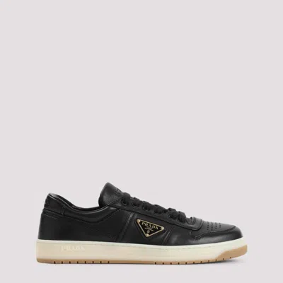 PRADA BLACK LEATHER SNEAKERS