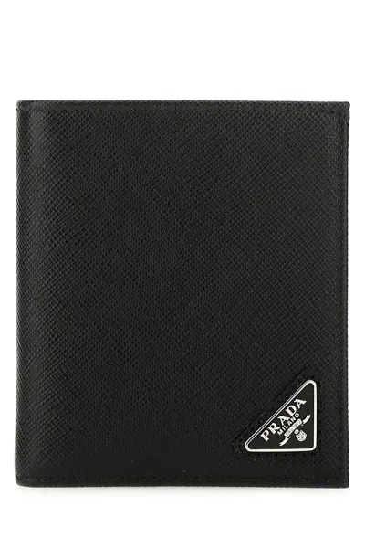 PRADA BLACK LEATHER WALLET