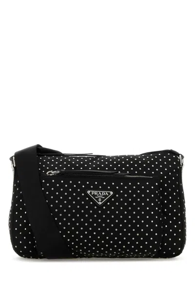 PRADA PRADA BLACK RE NYLON CROSSBODY BAG