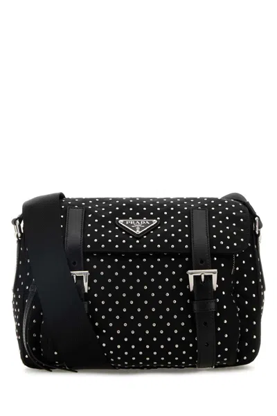 PRADA PRADA BLACK RE NYLON CROSSBODY BAG