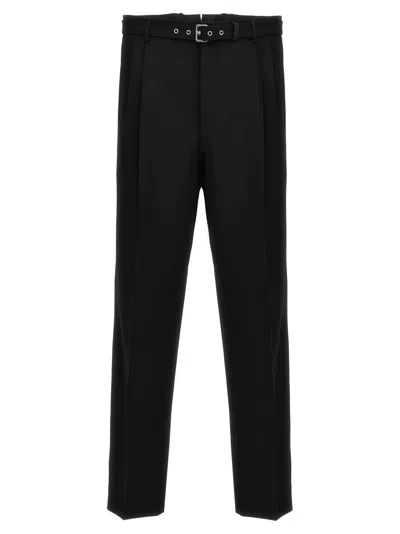 PRADA MEN BLACK WOOL TAILORED TROUSERS, 34 LUXURY PANTS FOR MEN DARVEYS