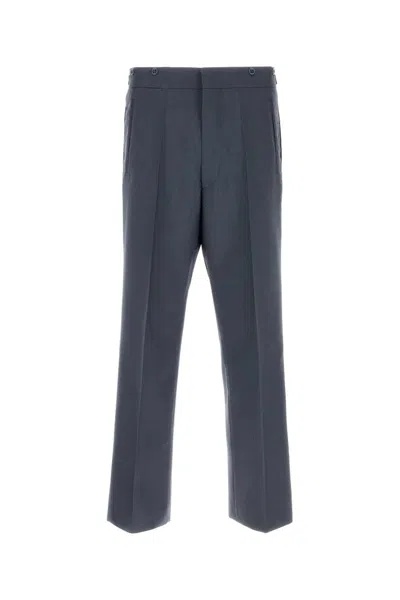 PRADA PRADA BLUE MOHAIR BLEND PANT