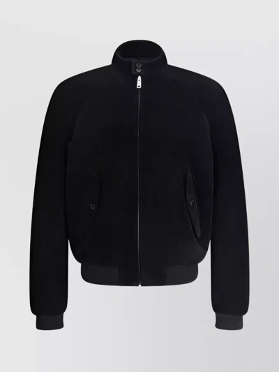 PRADA BOMBER JACKET SUEDE BUTTONED POCKETS