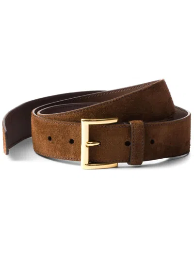 PRADA BUCKLED SUEDE BELT