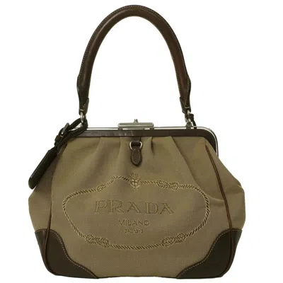 PRADA CANVAS HANDBAG (PRE-OWNED)