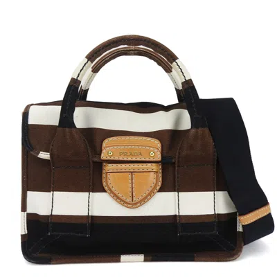 PRADA CANVAS HANDBAG (PRE-OWNED)