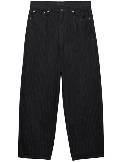 PRADA CHEVRON WIDE-LEG JEANS