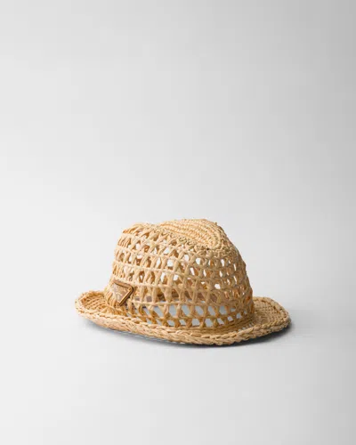 PRADA GEHÄKELTER FEDORA-HUT