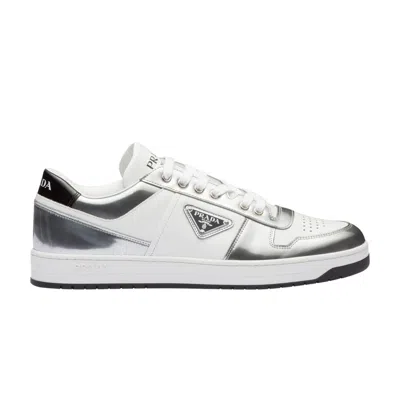 PRADA PRADA DOWNTOWN LEATHER 'SILVER WHITE'