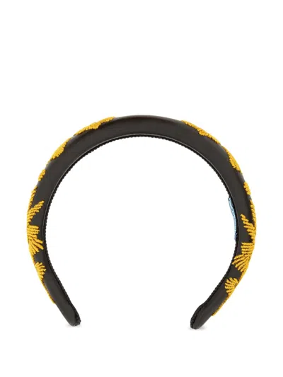 PRADA EMBROIDERED HAIRBAND