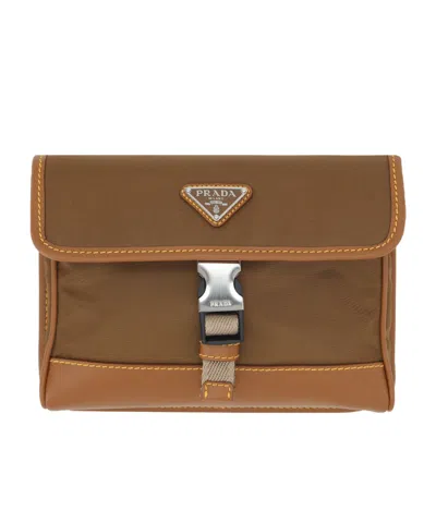 PRADA ENAMEL TRIANGLE-LOGO PHONE CASE