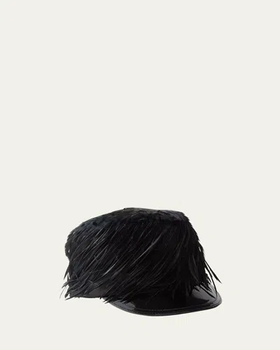 PRADA FEATHERED BASEBALL HAT