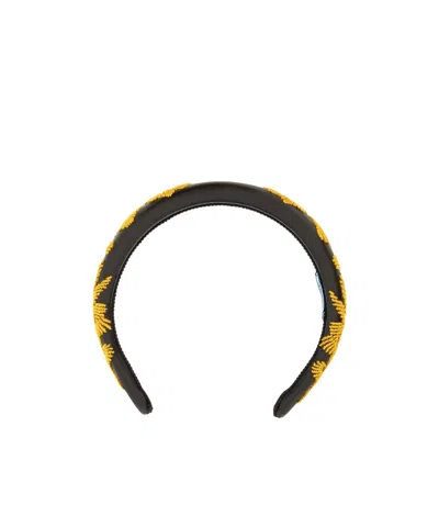 PRADA PRADA LOGO-PRINTED HAIRBAND