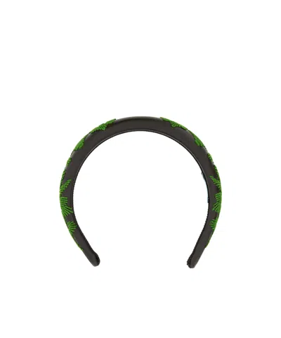 PRADA PRADA LOGO-PRINTED HAIRBAND