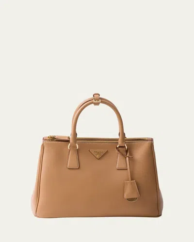 PRADA GALLERIA LARGE GRAIN LEATHER TOP-HANDLE BAG