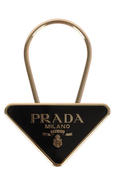 PRADA PRADA GOLD METAL KEY RING HOOK