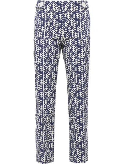 PRADA GRAPHIC PRINT CROPPED TROUSERS
