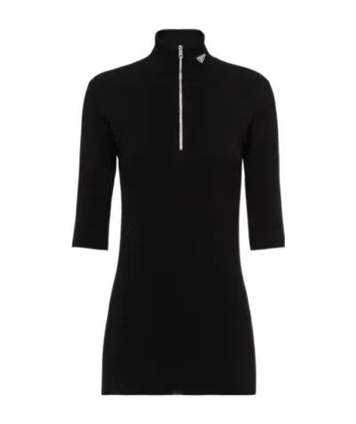 PRADA WOOL AND VISCOSE TURTLENECK SWEATER