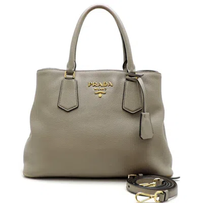 PRADA LEATHER HANDBAG (PRE-OWNED)