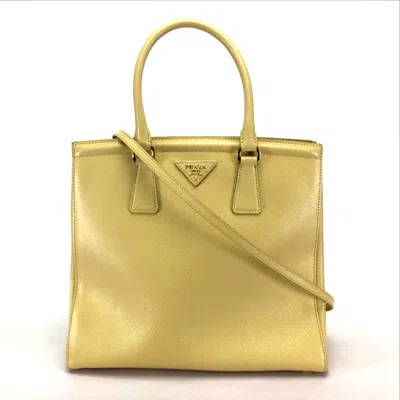 PRADA LEATHER HANDBAG (PRE-OWNED)