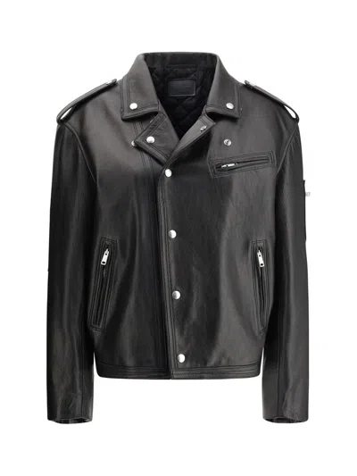 PRADA PRADA LEATHER JACKETS