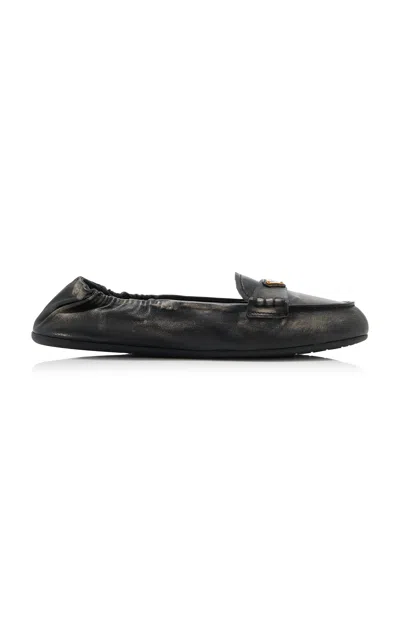 PRADA PRADA LEATHER LOAFERS