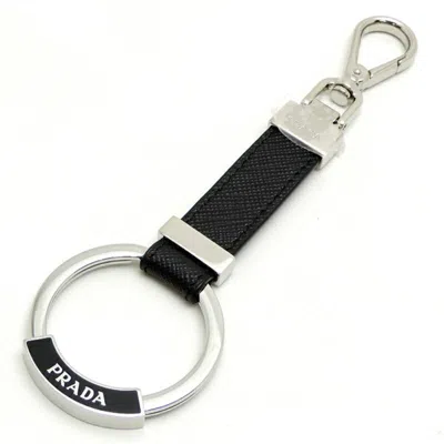 PRADA LEATHER METAL KEYRING (PRE-OWNED)