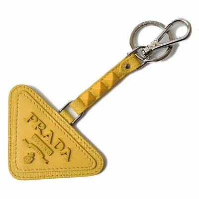 PRADA LEATHER METAL KEYRING (PRE-OWNED)