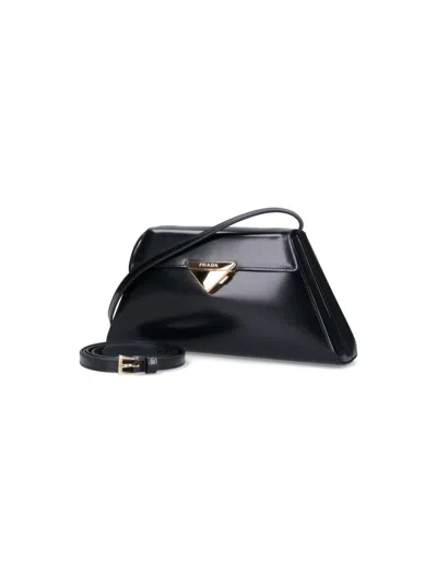 PRADA LEATHER SHOULDER BAG
