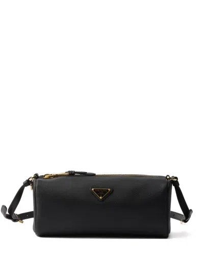 PRADA LEATHER SHOULDER BAG