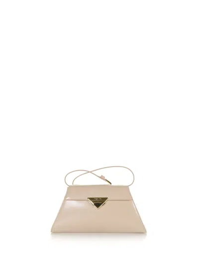 PRADA LEATHER SHOULDER BAG