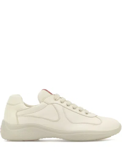 PRADA LEATHER SNEAKERS