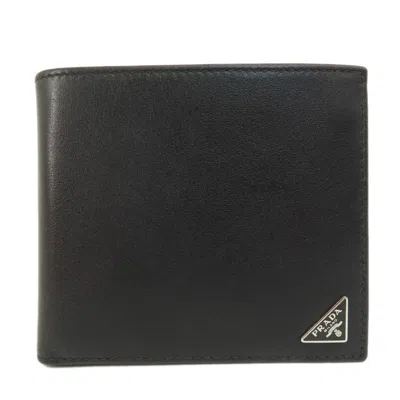 PRADA LEATHER WALLET (BI-FOLD) (PRE-OWNED)