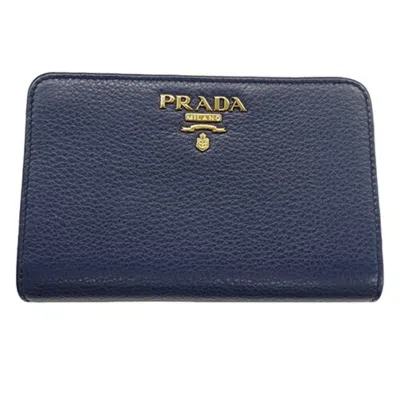 PRADA LEATHER WALLET (BI-FOLD) (PRE-OWNED)