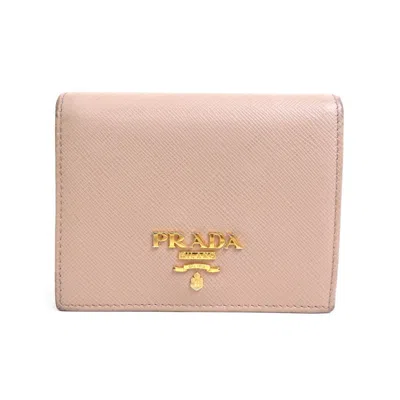 PRADA LEATHER WALLET (BI-FOLD) (PRE-OWNED)