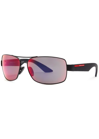 PRADA PRADA LINEA ROSSA AVIATOR-STYLE SUNGLASSES